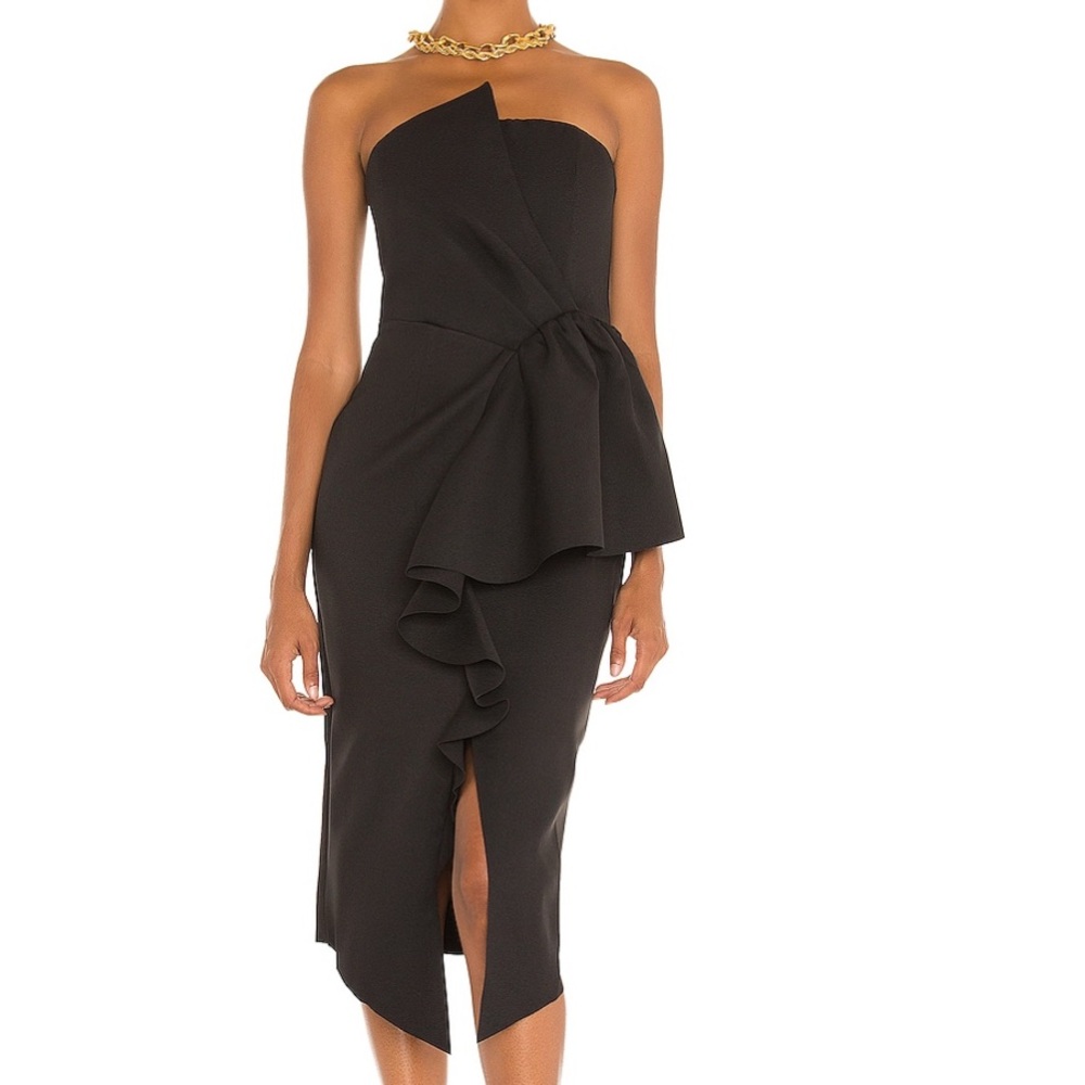 Worn once - Elliatt Black Strapless Dress